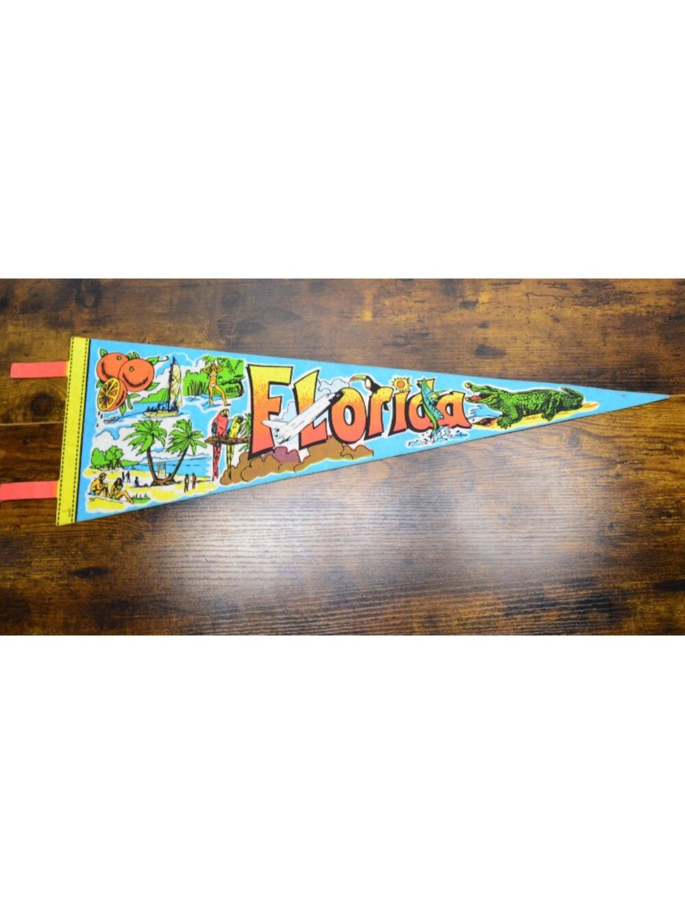 Vintage Florida state pennant 25 inches